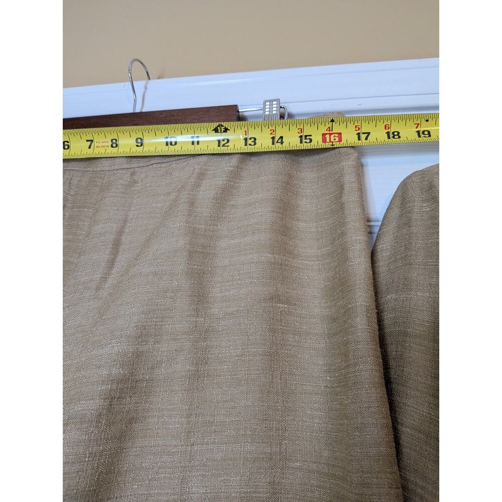 Vintage Armani Collezioni Silk Linen Pantsuit Set Size 14 Quiet Luxury - Picture 11 of 13